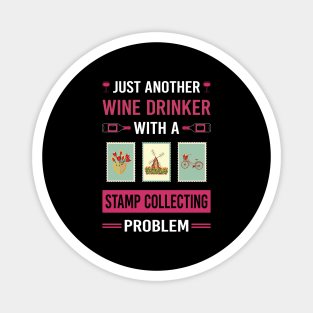 Wine Drinker Stamp Collecting Stamps Philately Philatelist Magnet